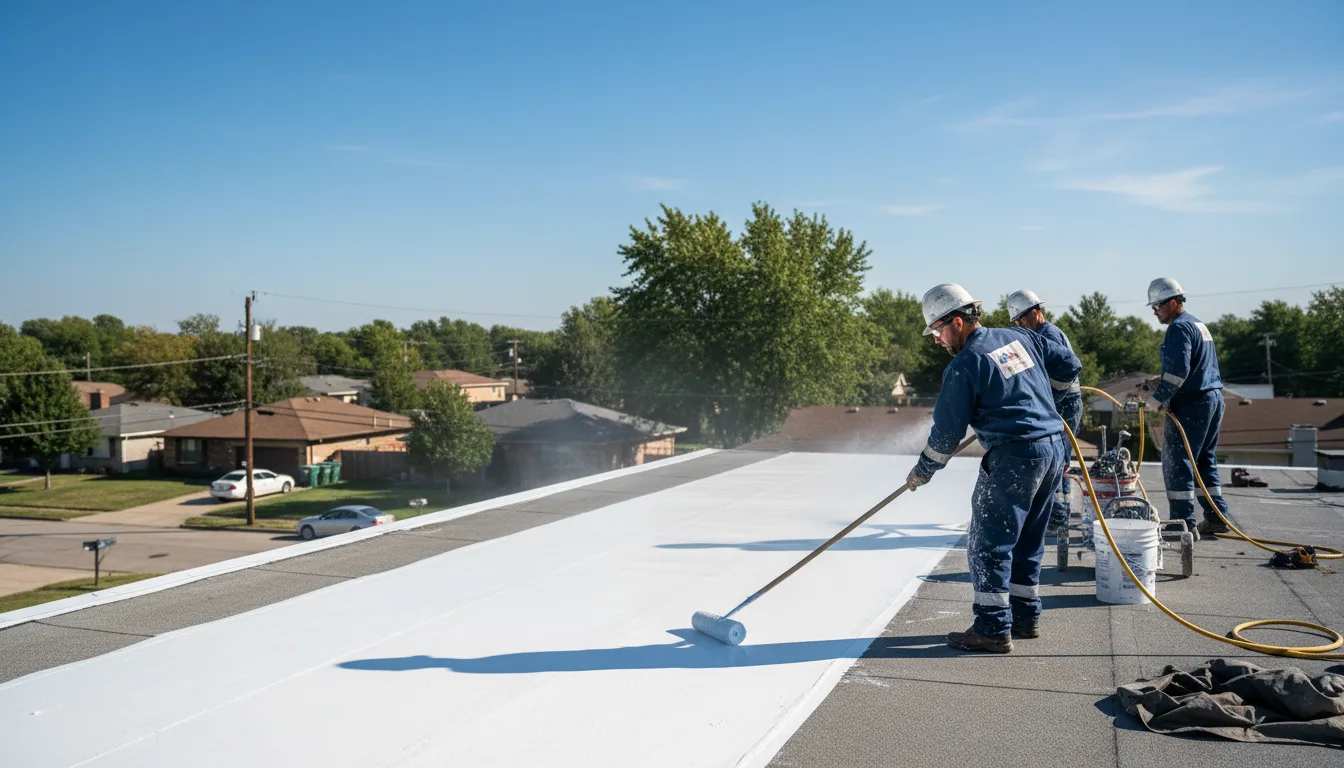 Commercial roof coating in Dryden, VA near me